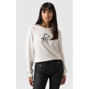 Saint + Sofia | Rock Crew Neck Long Sleeve Cream Sweater